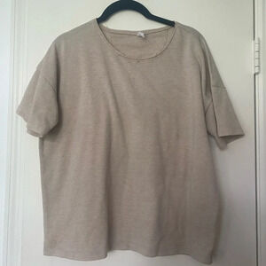 Wishlist Tan Flowy at-Shirt - Size S